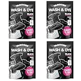 BOSS IT Vamoosh Wash & Dye Black 350g – Intense Black Dye for Clothes – Easy to Use Fabric Colour for Washing Machine, Just Pop in Drum for Fresh-Looking Results