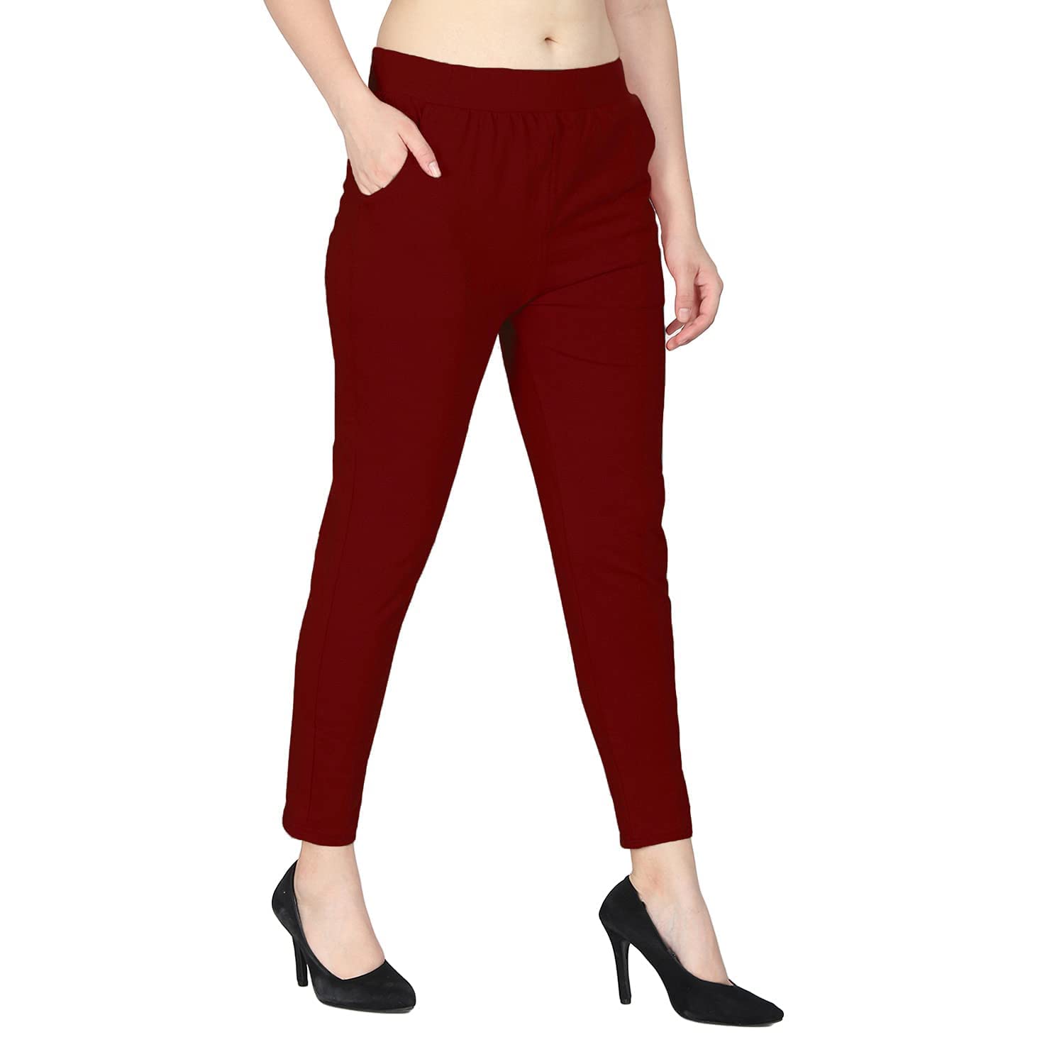 Vinayak Fashion Products Pocket Legging for Womans and Girls Maroon Free Size-picture-28