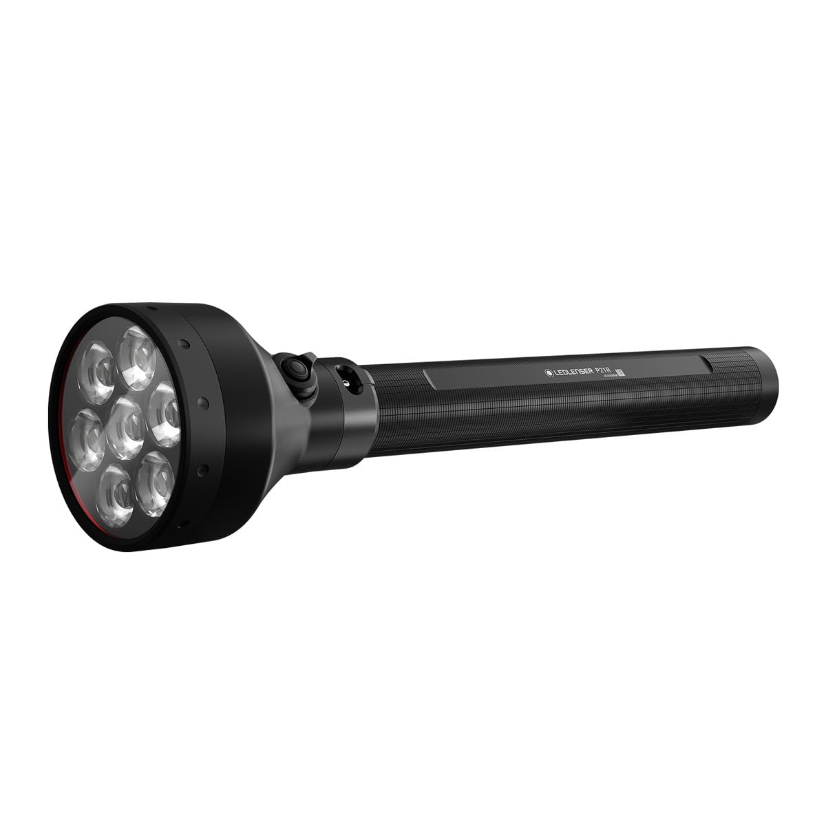 Ledlenser P21R LED Rechargeable Torch, Super Bright 1200lm Searchlight, 1100m Beam, 8 Modes, USB-C, Long Lasting 25H Battery, IP68 Waterproof Tactical Flashlight Inc Charge Dock for Security, Camping