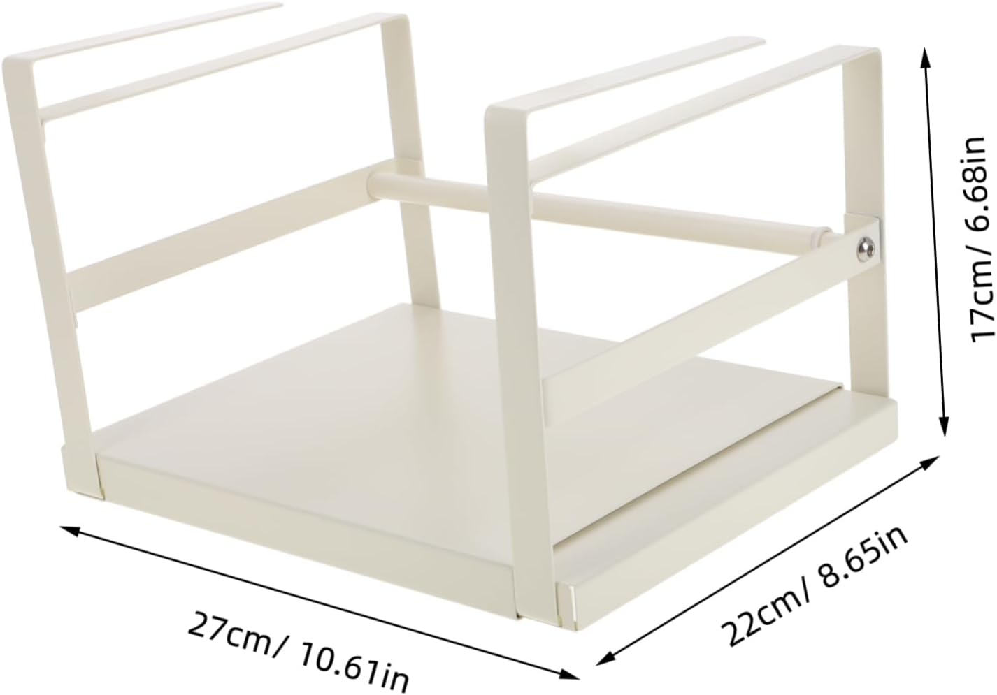 Metal under Shelf Basket Retractable Cabinet Rack Desk Shelf Basket for Kitchen