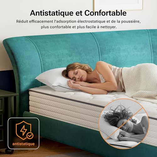 Matelas 140x190 Ressorts Ensachés 7 Zones H3 TXO