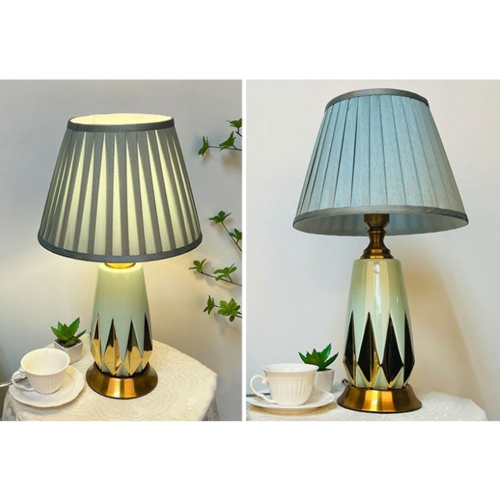 desk lamp Lampa na biurko prosta lampa stołowa lampka nocna do sypialni salon dekoracja pokoju hotelowego Retro lampy ceramiczne lampa biurkowa Led (C) table lamp