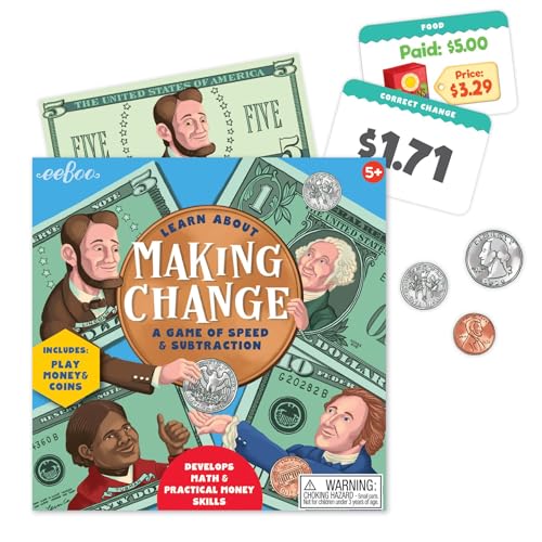 Making Change Game, 50 cartas, habilidades matemáticas miniatura 2