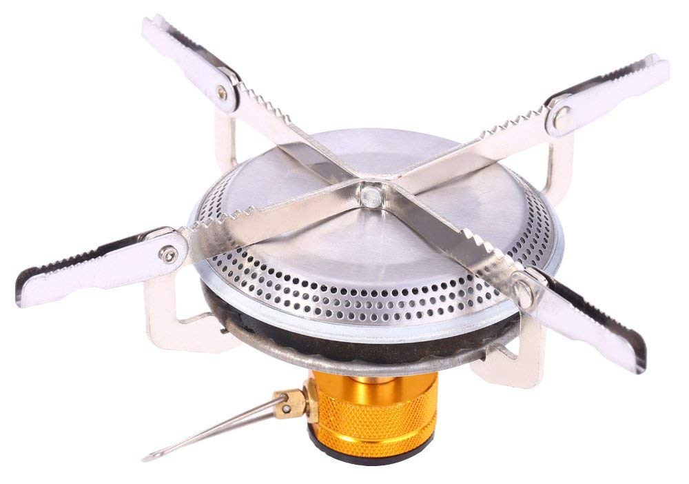 ADD GEAR Go Outdoors Camping Stove Portable Folding Camping Survival Cooking Butane Gas Stove