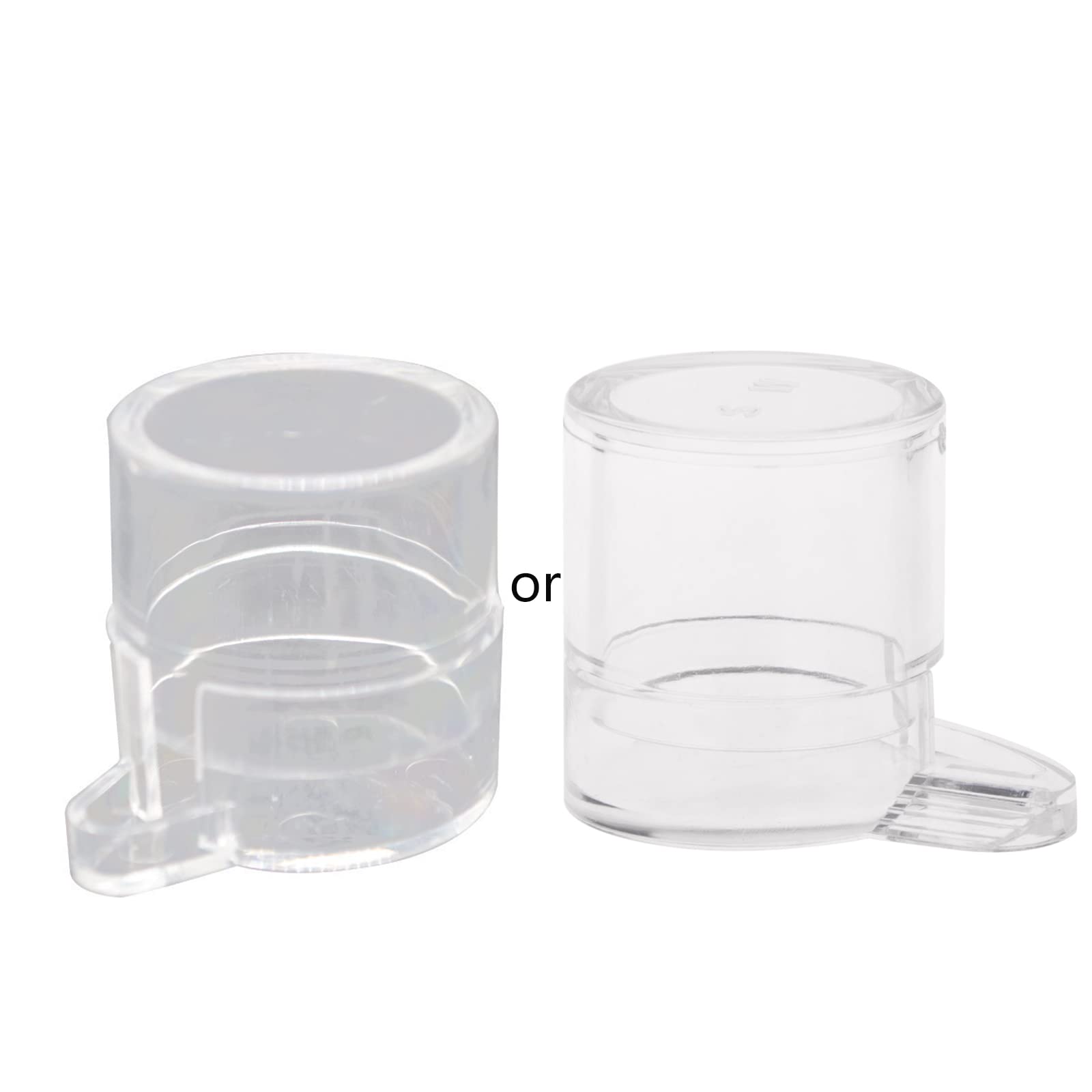 NOPOXA Feeder Feeder Water Feed Area For Nest House Farm Acrylic Round Drinking Bowl