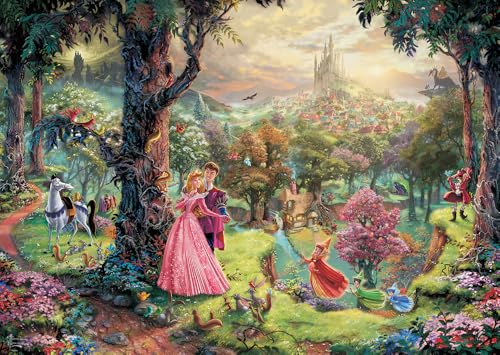 Preisvergleich Produktbild Schmidt Spiele 59474 Thomas Kinkade, Disney, Dornröschen, 1000 Teile Puzzle