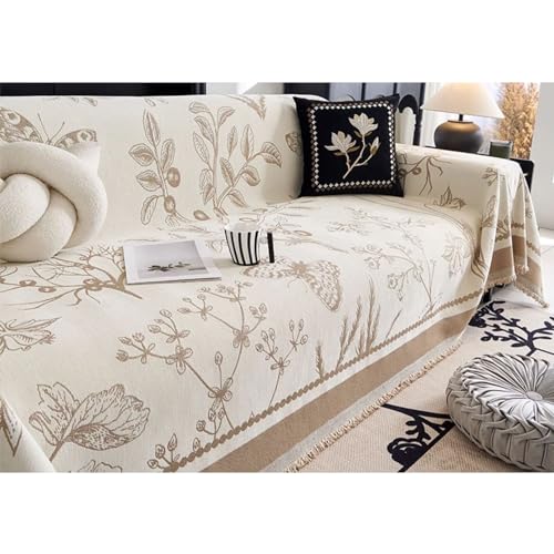 Housse de canapé réversible et lavable en chenille