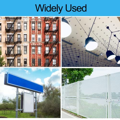 Perforated Stainless Steel Sheet, Perforated Metal Sheet 11.8" X 11.8" Stainless Steel Preforated Sheet, 0.12" Hole, 0.035" Thickness #TOP6