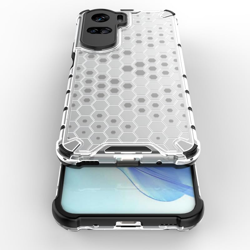 Image of Plastic Bumper Back Case Cover for Honor 90 Lite (Transparent)