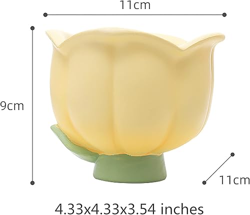 Miniatura 9 de Cuenco para llaves para entrada, bandeja organizadora de joyas, divertido cuenco decorativo para llaves, cartera, dulces, tulipanes rosa