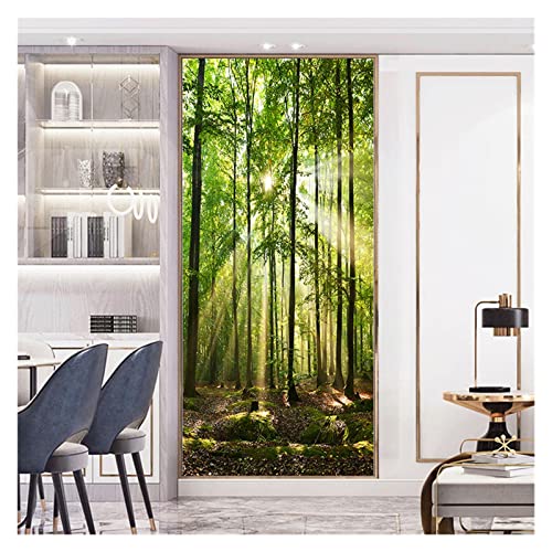 Sticker de porte 3D vinyle imperméable décor nature 95x215cm - 2