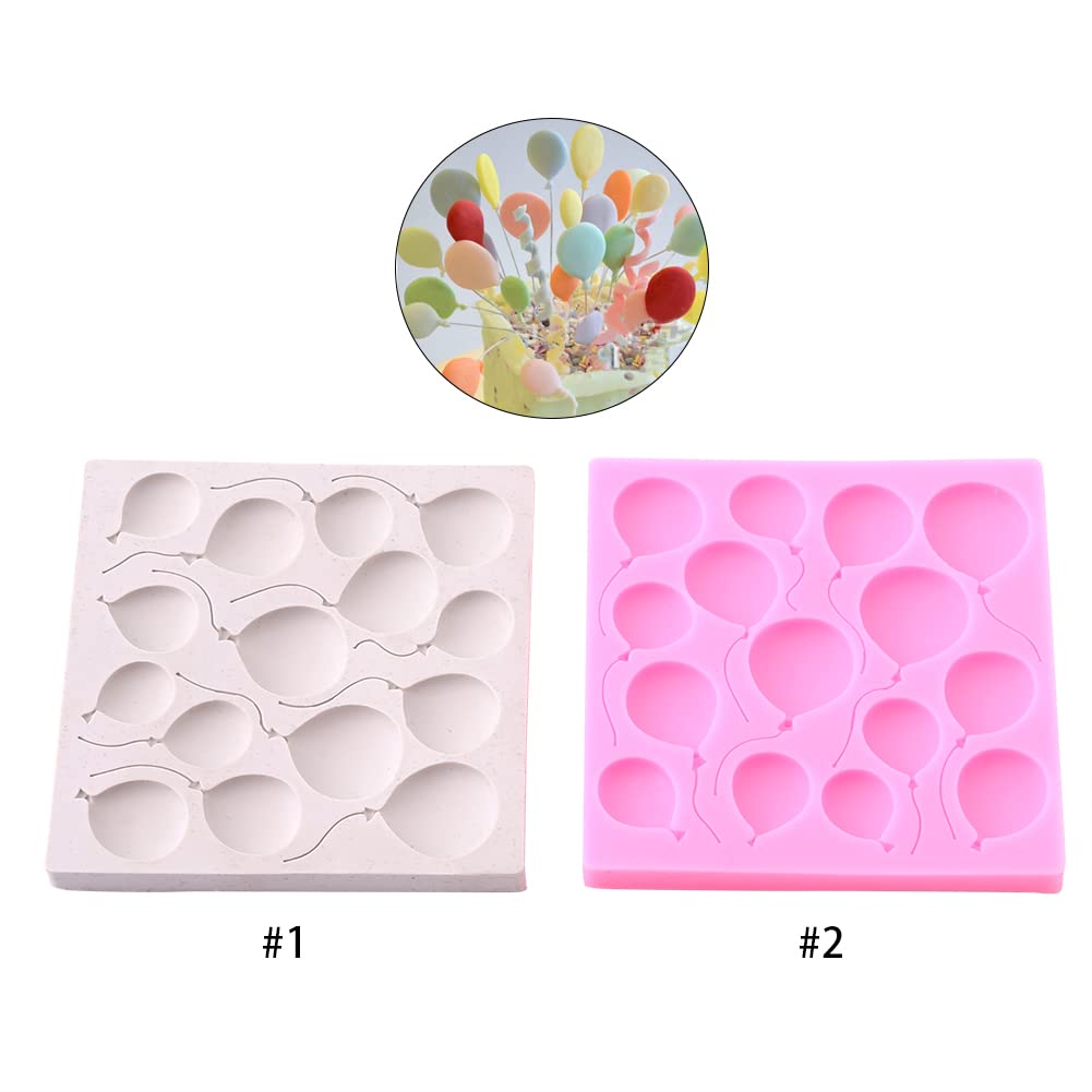 Stampo in Silicone Fondente, palloncini creativi in ​​silicone 3D Palloncini in silicone Stampo per torta fondente Stampo per cioccolato Sugarcraft Decorazione strumento fai da te(Grigio)