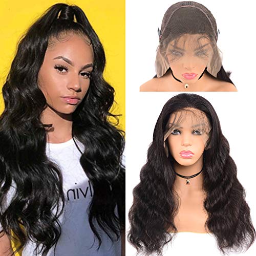 Goldfinch Body Wave Lace Front Wig Human Hair Wavy Lace Front Wig For Black Women Remy Virgin Hair 13x4 Ear to Ear lace Front Wig with Baby Hair 150% Density 18 inches