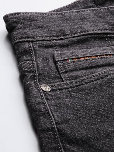 Image of The Indian Garage Co Men Slim Fit Solid Mid-Rise Stretchable Jeans