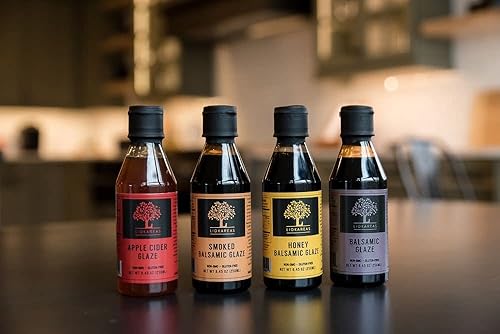 Miniatura 4 de Liokareas Esmalte balsámico ahumado griego, orgánico, sin OMG, 8.45 onzas, hecho de uvas cultivadas en Grecia, sin azúcares añadidos