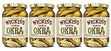Sims Foods, Wickles Wicked Okra, 16 OZ (Pack of 4)
