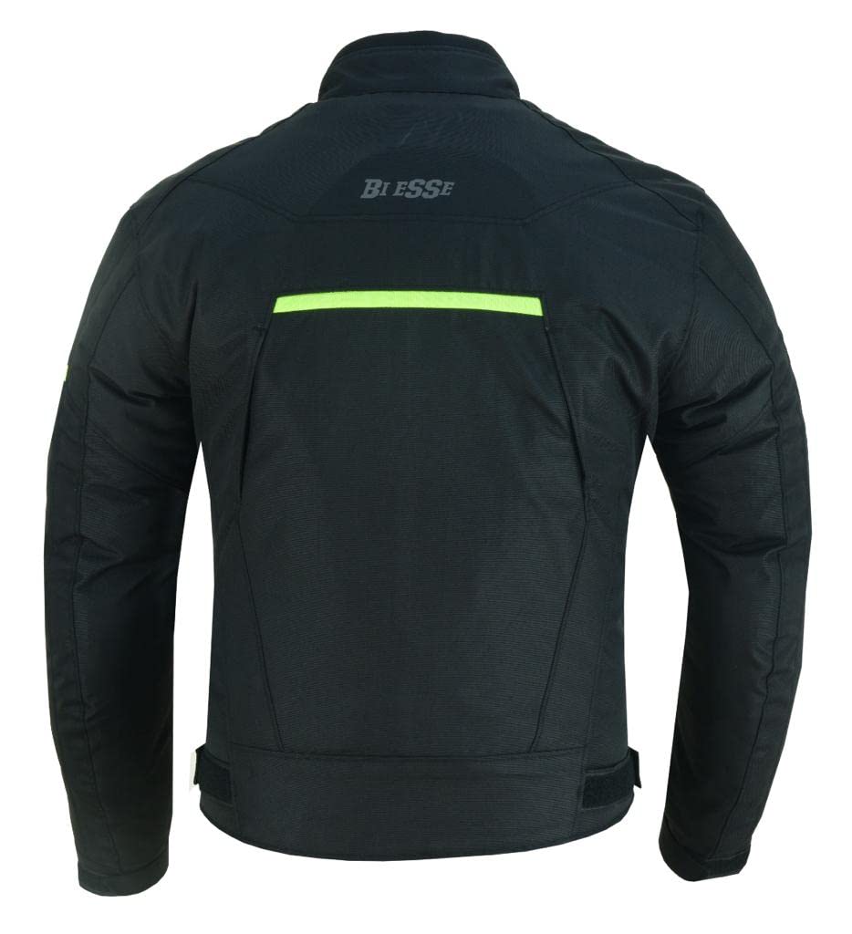 BI ESSE Giacca Giubbino Tessuto Moto Scooter Viaggio Sfodrabile Mod (Light)