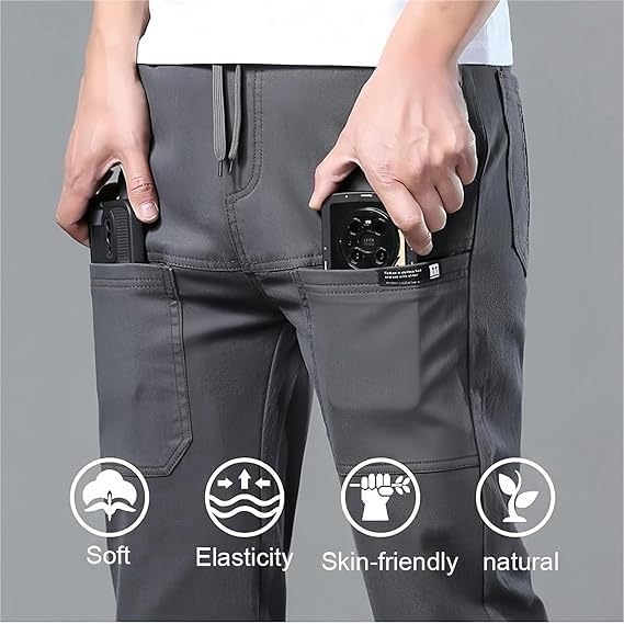 Pantalon cargo multipoche extensible et robuste pour homme actif en L - 5