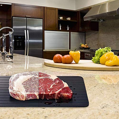 image for Irvanapro Meat Defrosting Tray for Thawing Frozen Steak, Hamburgers, P