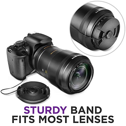 5 Pcs Altura Photo Lens Cap Keeper, Camera Lens Cap Leash For Dsrl & Mirrorless Lenses - Camera Lens Keeper/Lens Holder For Canon, Nikon, Sony, Sigma, Tamron & Others Camera Lens Accessories #TOP4