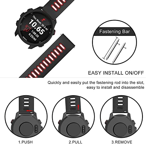 Image of Zitel Compatible with Fossil 22mm Band for Gen 6 44mm, Gen 5 Carlyle, Garrett, Julianna, Gen 5E 44mm, Gen 4, Grant Chronograph, Q Grant Silicone Sports Strap
