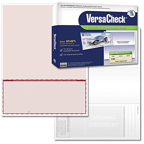 Recargas de cheques VersaCheck #1002 con voucher superior para un control contable claro y seguro
