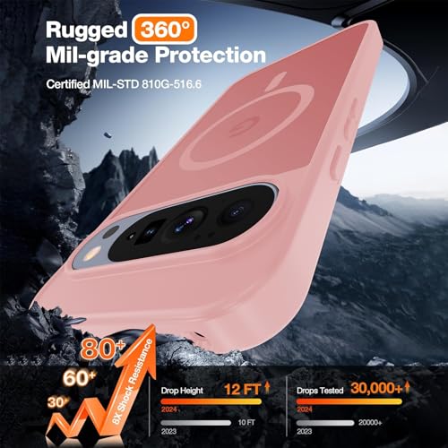 Image of WRJ Magnetic Case for Google Pixel 10 /10 Pro 6.3-Inch, Pink