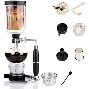 Siphon Coffee Machine Japanese Style Vacuum Glass Siphon Pot Percolators 1-3 Cups Siphon Coffee Machine