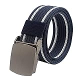 FASANIY Outdoor Nylon Belt for Men, Nylon Belt Multicolored Military Tactical Outdoor No Hole Buckle