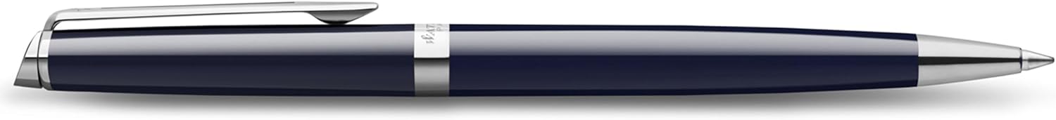 Waterman Hemisphere, Ballpoint Pen, Blue Lacquer with Palladium Trim, Medium Tip, Blue Ink, Gift Box