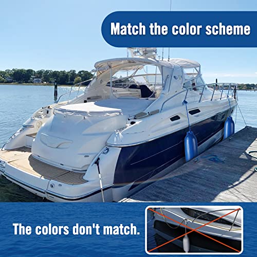 Image of Affordura Boat Fender 4 Pack Boat Bumpers Fenders with 4 Ropes