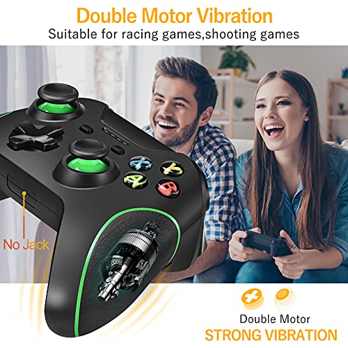 Glowant Wireless Controller Replacement For Xbox One Controller,2.4G Wireless Gamepad Joystick With Dual Vibration And Built-In 500Mah Rechargeable Battery Compatible With Xbox One(Bl) #TOP3