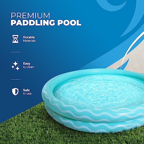 Premium Inflatable Swimming Pool, 8ft, Lined - Image 3