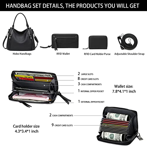 Image of lapsting Hobo Bags for Women Handbags Purse Ladies Boho Shoulder Bag Crossbody Purses Faux Leather