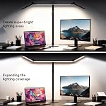 LED Desk Lamp for Home Office with Base, 28.2" Adjustable Gooseneck Swing Arm Ultra Bright Desk Light, Dimmable Architect Table lamp for Desktop Computer Light, Reading, Study, Workbench - Image 2