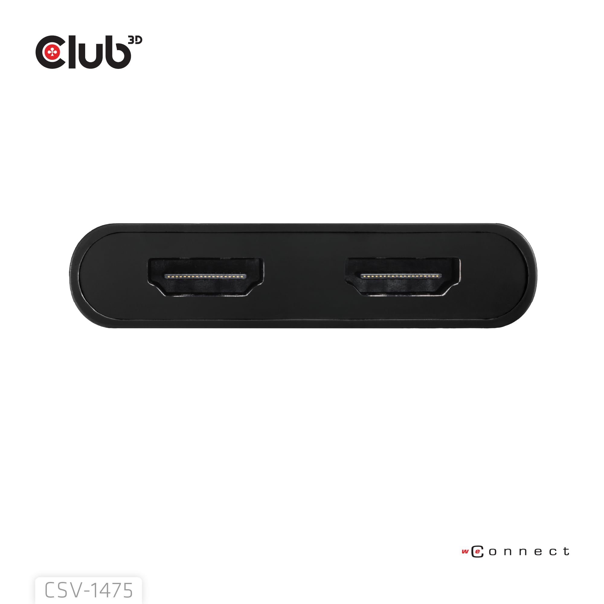 Club3D USB-C Auf Dual HDMI Splitter – 4K60Hz, Mit DisplayLink, Für 2 Monitore Am Laptop