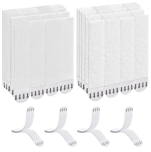 AYNKH 36 Paar (72 Streifen) Klebestreifen, groß, weiß, wasserdicht, ohne Nägel, für Bilder, Bilderrahmen, Weihnachtsdekoration und Poster, ohne Nägel, 93 mm x 19 mm