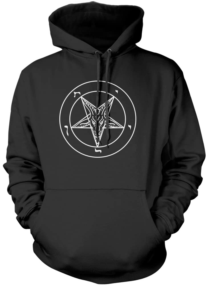 Hotscamp Boys Black Church Of Satan Unisex Hoodie - Small