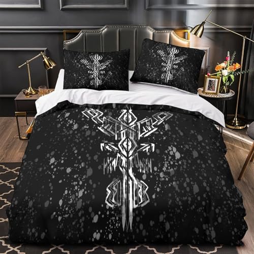 Housse de couette serpent 200x200 parure de lit 3D microfibre double - 2
