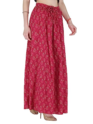 Image of Sttoffa Cotton Printed Women Wear Maxi Long Skirt 40 inch inch Full Length