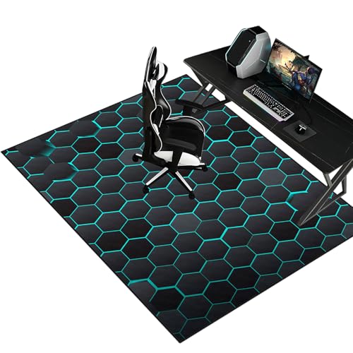 Alfombrilla Silla Alfombrilla para Silla de Oficina para Computadora de Madera Dura Protector de Silla de Escritorio Protector Suelo Silla Ruedas de Piso Duro Alfombra Silla Gaming 70 x 90 cm