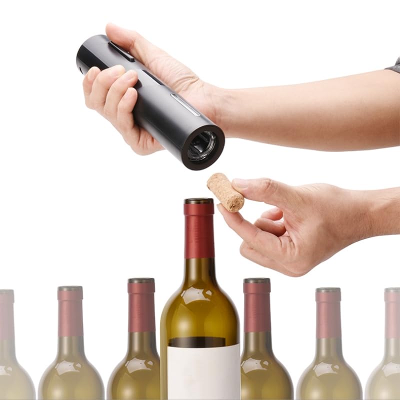 Image of PEIPU Electric Wine Bottle Opener, Easy to Use, Perfect for Home, Restaurants & Travel, Wine Lovers & Host (Black)
