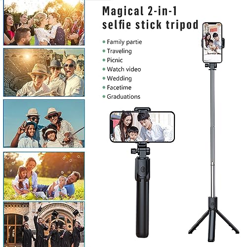 Image of SnapX1 Vlogging Kit with Wireless Mic | 3-in-1 70cm Extendable Selfie Stick Tripod Stand with Bluetooth Remote + K8 Microphone for YouTube, Reels, Vlogs & Live Streaming (Android /iPhone)