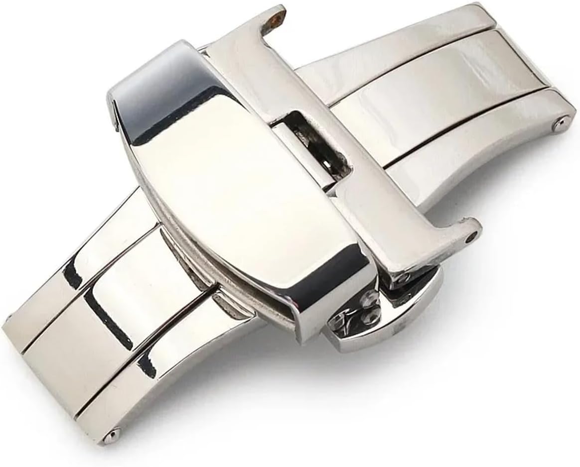 1PCS 10mm 12mm 14mm 16mm 18mm 20mm 22mm Fold Clasp Watch Buckle Leather Strap Accessories