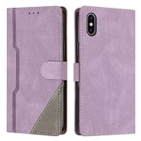 Custodia QLTYPRI Per IPhone XR – Cover A Portafoglio In Pelle Viola Con Motivo Floreale, Cinghia E Slot Per Carte, Protezione Completa