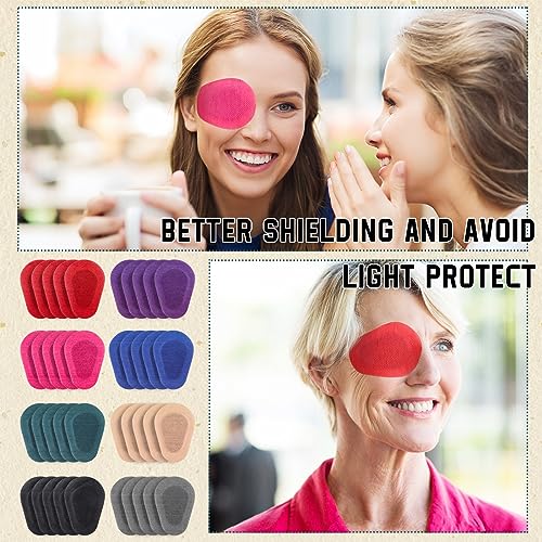 Image of Panitay 40 Pcs Adhesive Eye Patches for Adults,3.3 X 2.3 Inch,Multicolor | Eye Patch Disposable Breathable Eyepatch for Amblyopia Lazy Adhesive Bandages for Men, Daily Use Patches