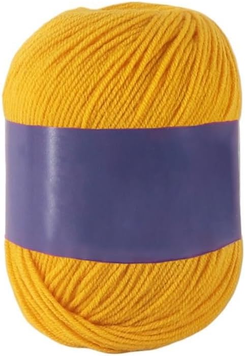 5 Rolls 50g 3-Ply Cotton Yarn for Crocheting Hand Knitting Blend(22)