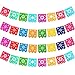 FANOST Fiesta Party Decorations Banner Mexican Party Decorations Banner, Felt Papel Picado Mexicano para Fiesta, Mexican Themed Party Decorations,Cinco de Mayo Party Decorations Day of the Dead Decor