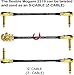 WORLDS BEST CABLES 6 Units - 6 Inch -Pedal, Effects, Patch, Instrument Cable Custom Made Made Using Mogami 2319 Wire and Eminence Gold Plated ¼ inch (6.35mm) R/A Pancake Type Connectors