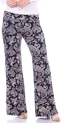 Popana Womens Casual Print Palazzo Pants Plus Size Made in USA 3X ST44 Paisley